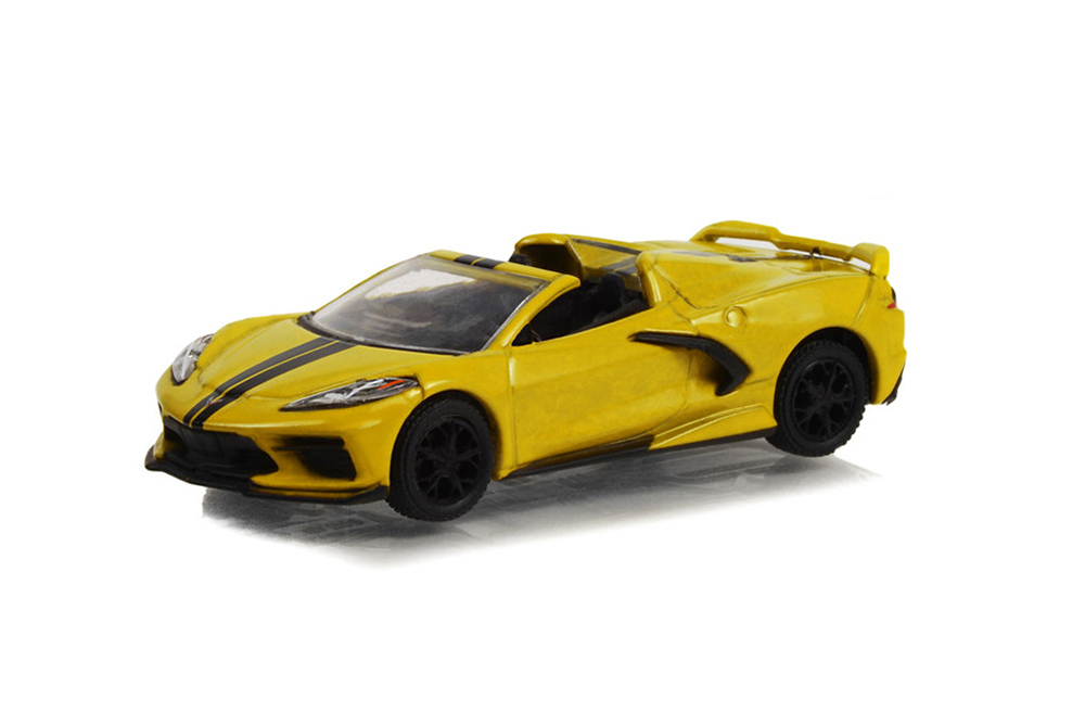 

Модель коллекционная Chevrolet corvette C8 convertible 2022 accelerate yellow metallic, Желтый