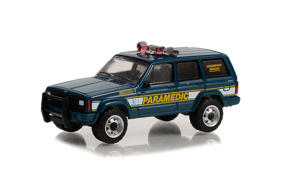 

Jeep cherokee greenport rescue squad paramedic-greenport new york 1998, Синий