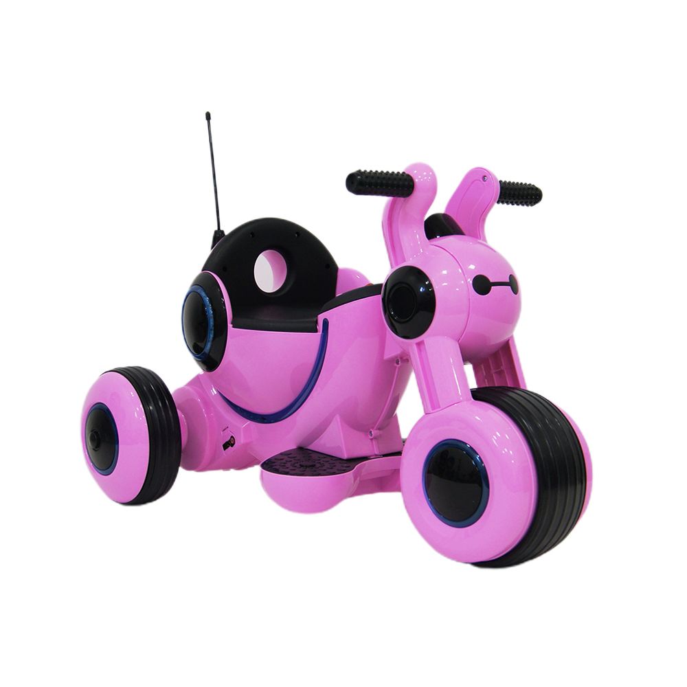 Детский электромотоцикл RIVERTOYS HL300, розовый