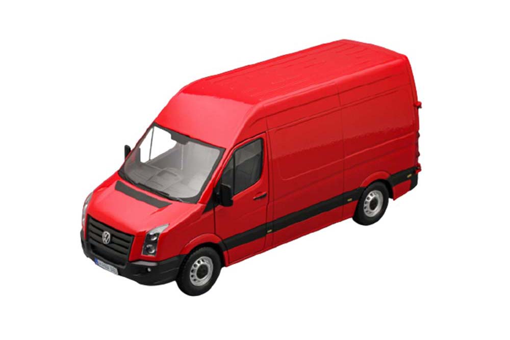 Модель коллекционная CARARAMA Vw volkswagen crafter van red