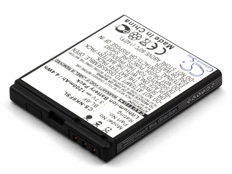 

Аккумулятор для телефона Nokia BL-6F