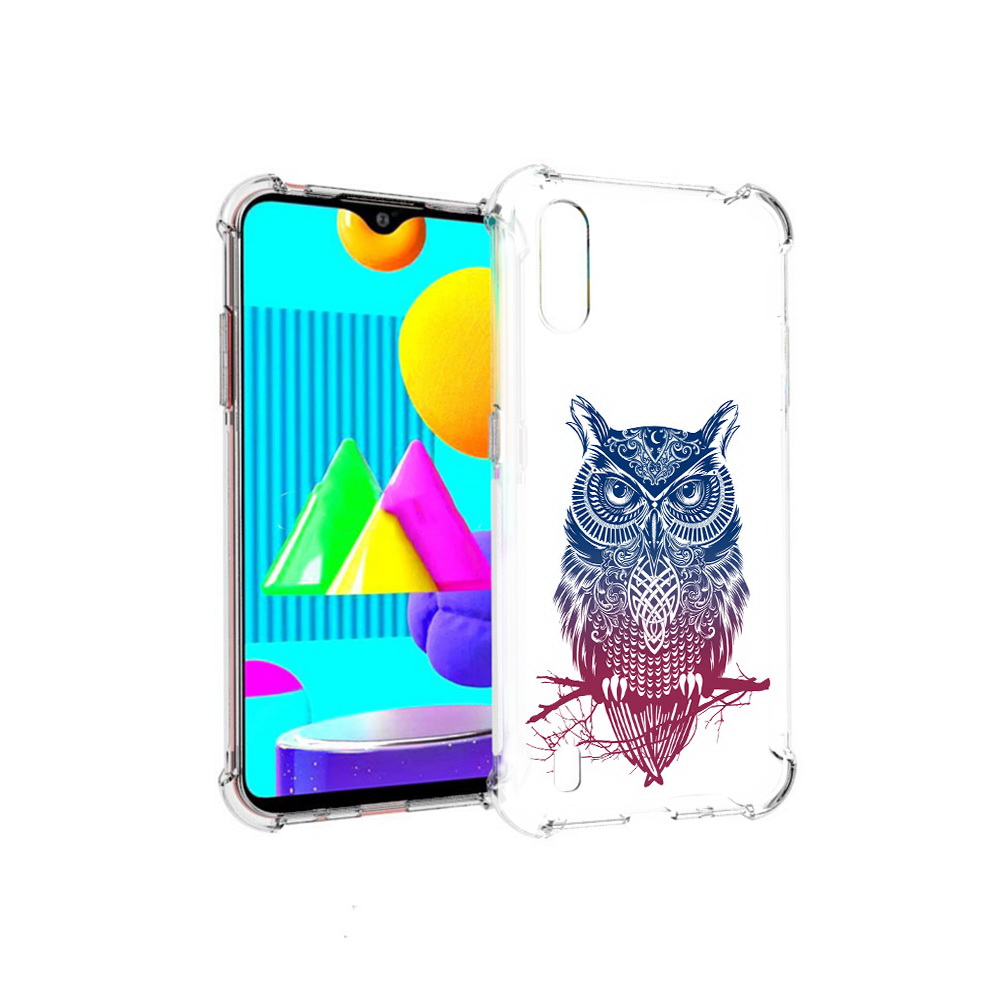 

Чехол MyPads Tocco для Samsung Galaxy M01 хиппи сова (PT151401.486.664), Прозрачный, Tocco