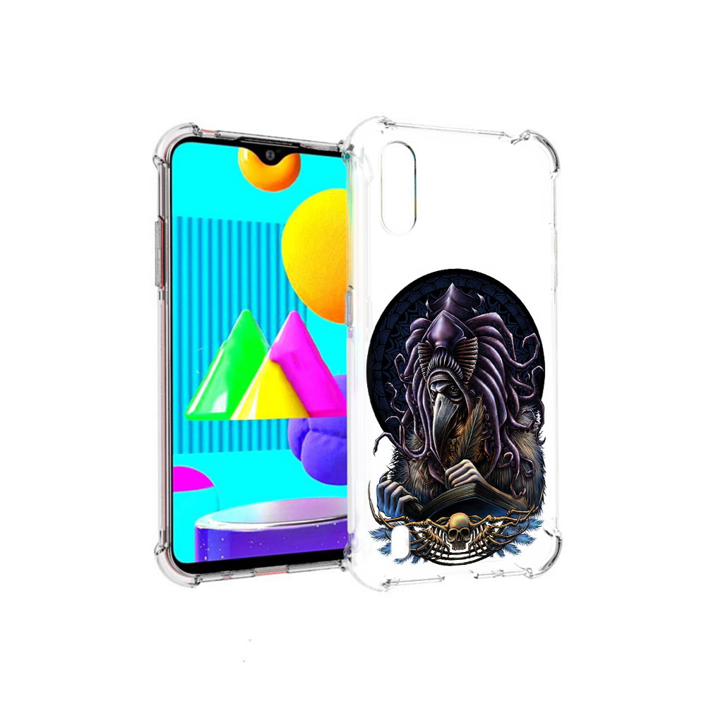 

Чехол MyPads Tocco для Samsung Galaxy M01 умный ворон (PT151401.486.650), Прозрачный, Tocco