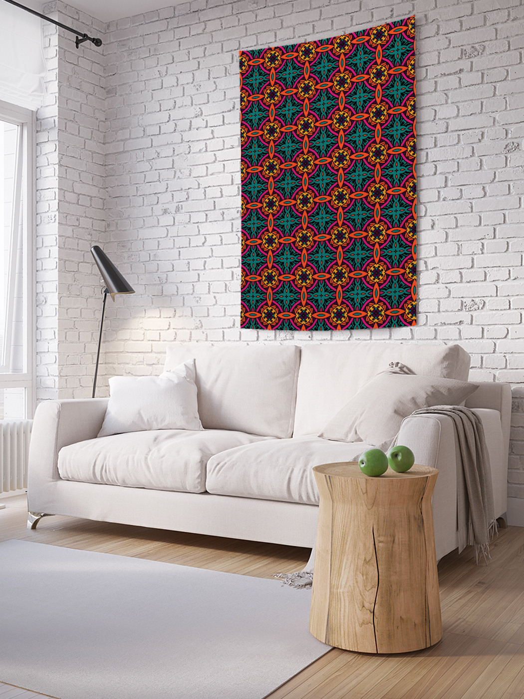 фото Вертикальное фотопанно на стену joyarty "этническая мозаика", 100x150 см