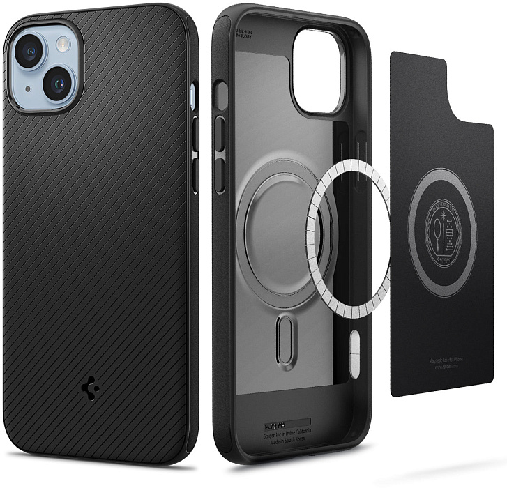 

Чехол Spigen Mag Armor (ACS04918) для Apple iPhone 14 Plus (Matte Black), Черный