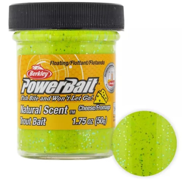 Паста Berkley Powerbait NATURAL SCENT CHEESE CHARTREUSE