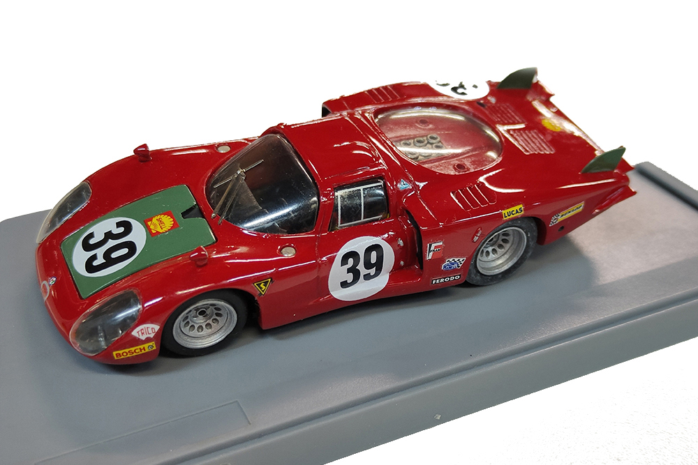 

Модель коллекционная PAUDI Alfa romeo 33/2 lunga 1968 le mans i.giunti - n.galli #39, Красный