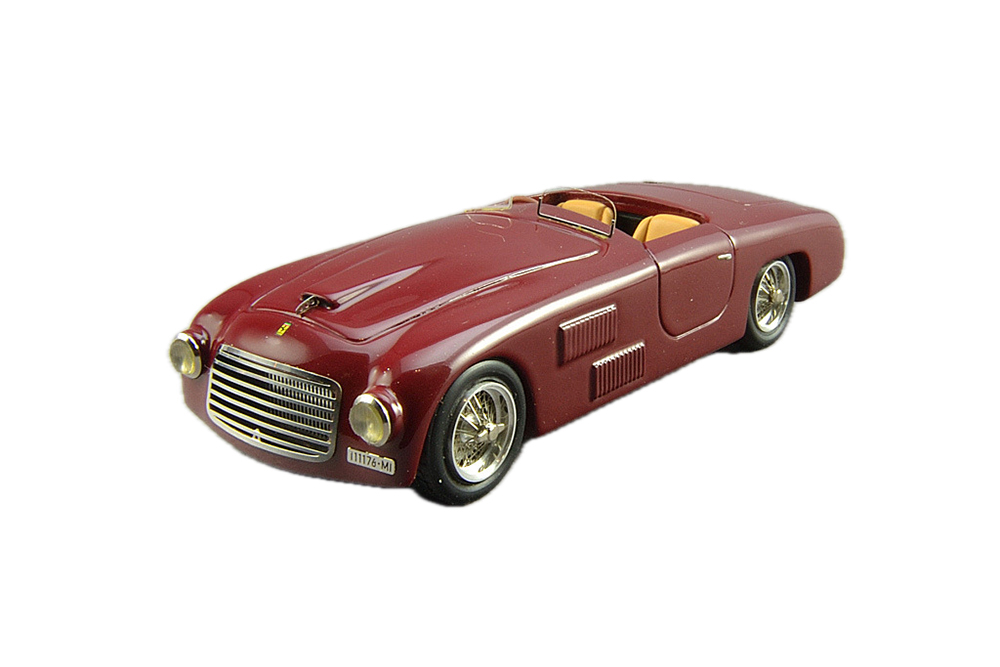 Модель коллекционная Ferrari 166S spider allemano 1948 dark red (без лобовых стекол)