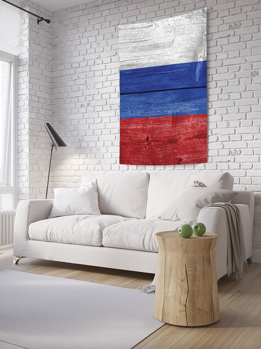 

Вертикальное фотопанно на стену JoyArty Патриотический забор 150x200 см, Патриотический забор