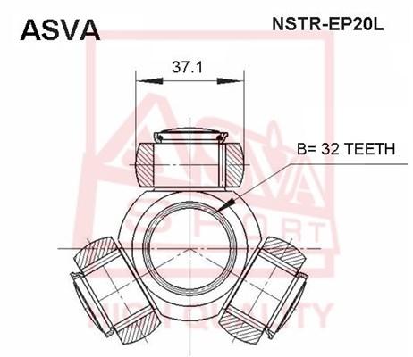 

Трипоид 32X37.1 1Шт ASVA NSTREP20L