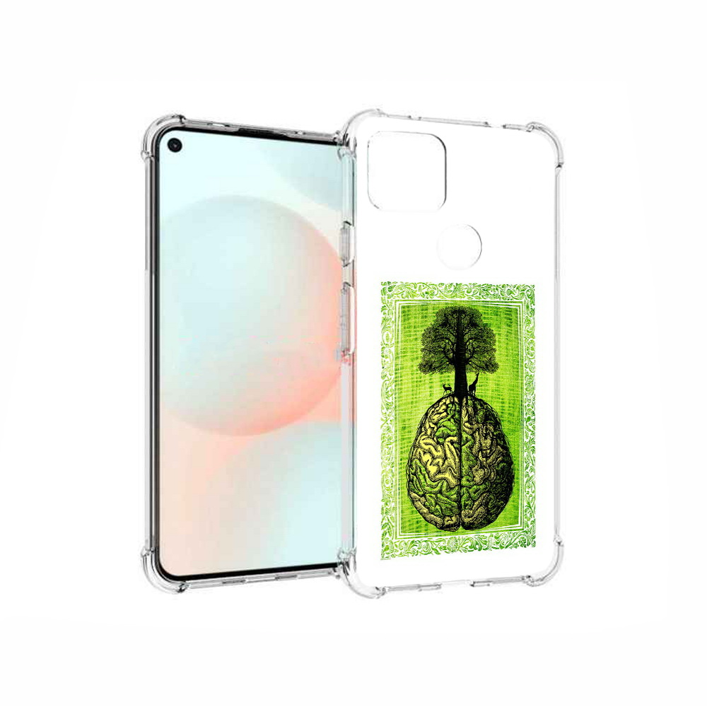 

Чехол MyPads Tocco для Google Pixel 5A абстракция здоровый мозг, Прозрачный, Tocco