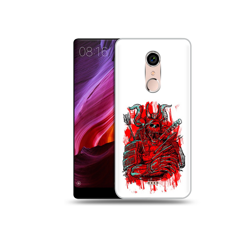 

Чехол MyPads Tocco для BQ 5050 Strike красный скелет воин, Прозрачный, Tocco