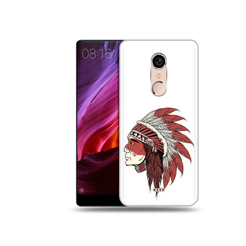 

Чехол MyPads Tocco для BQ 5050 Strike красный индеец, Прозрачный, Tocco
