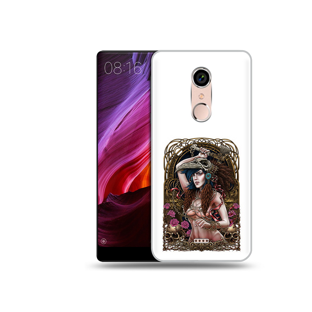 

Чехол MyPads Tocco для BQ 5050 Strike красивая девушка рисунок, Прозрачный, Tocco