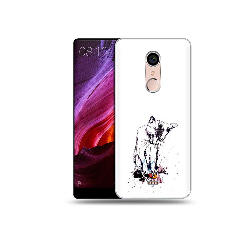

Чехол MyPads Tocco для BQ 5050 Strike кот и микки, Прозрачный, Tocco