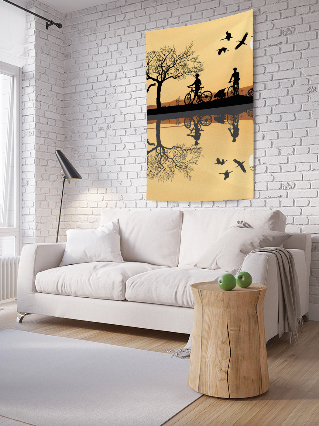 

Вертикальное фотопанно на стену JoyArty Прогулка у реки 100x150 см, Прогулка у реки