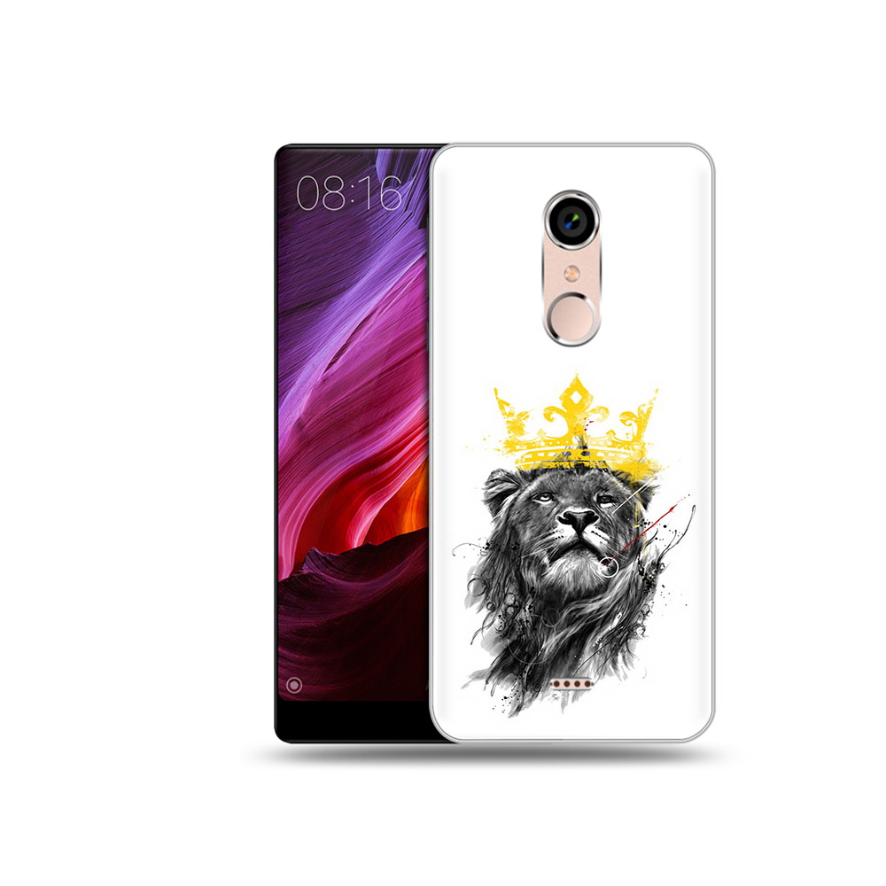 

Чехол MyPads Tocco для BQ 5050 Strike король-лев, Прозрачный, Tocco