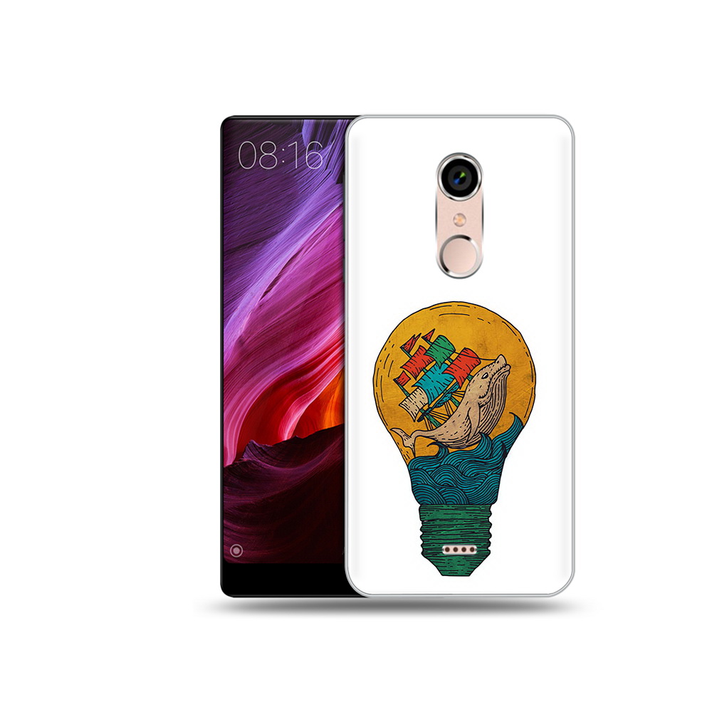 

Чехол MyPads Tocco для BQ 5050 Strike кит в лампочке с парусами, Прозрачный, Tocco