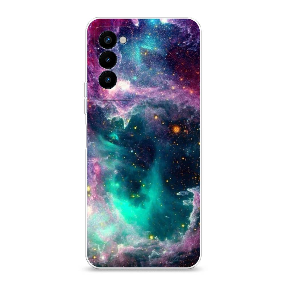 

Чехол на Tecno Camon 18P "Звездные облака", Розовый;бежевый, 300750-2
