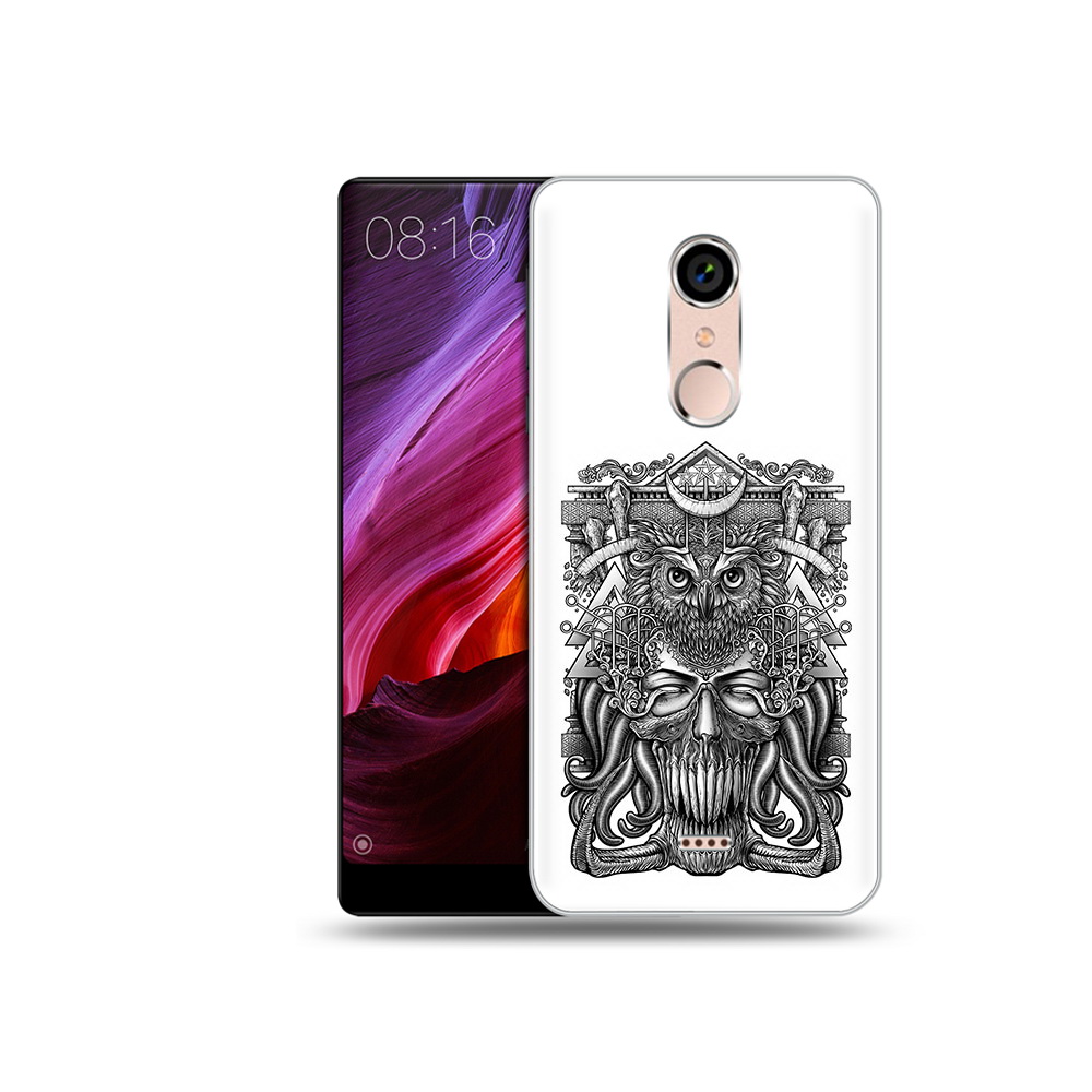 

Чехол MyPads Tocco для BQ 5050 Strike зубастая сова, Прозрачный, Tocco