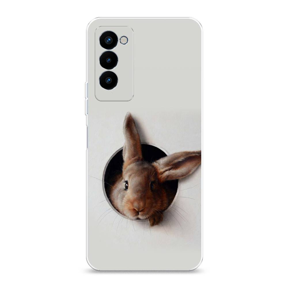 

Чехол на Tecno Camon 18P "Любопытный кролик", Серый;коричневый, 300750-1
