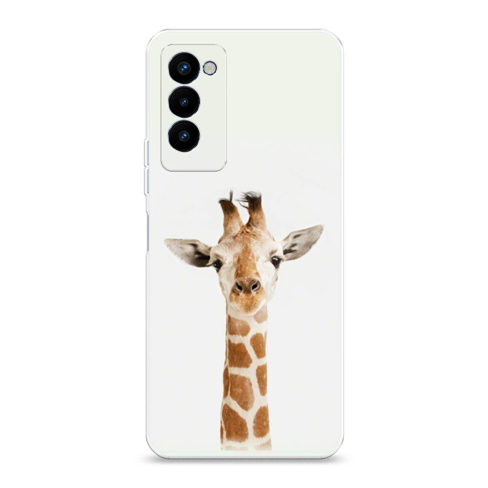 

Чехол на Tecno Camon 18P "Любопытный жираф", Бежевый;коричневый, 300750-1