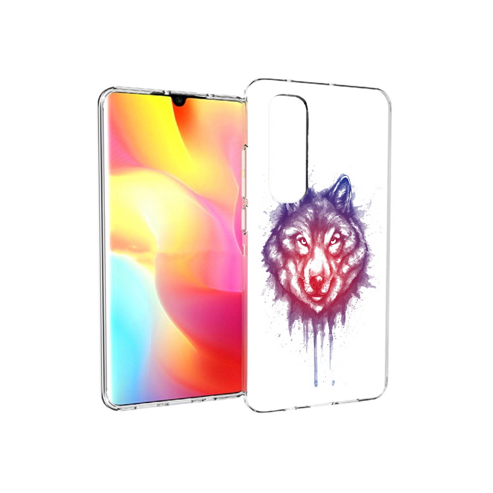 

Чехол MyPads Tocco для Xiaomi Mi Note 10 Lite пушистый волк (PT149714.254.561), Прозрачный, Tocco