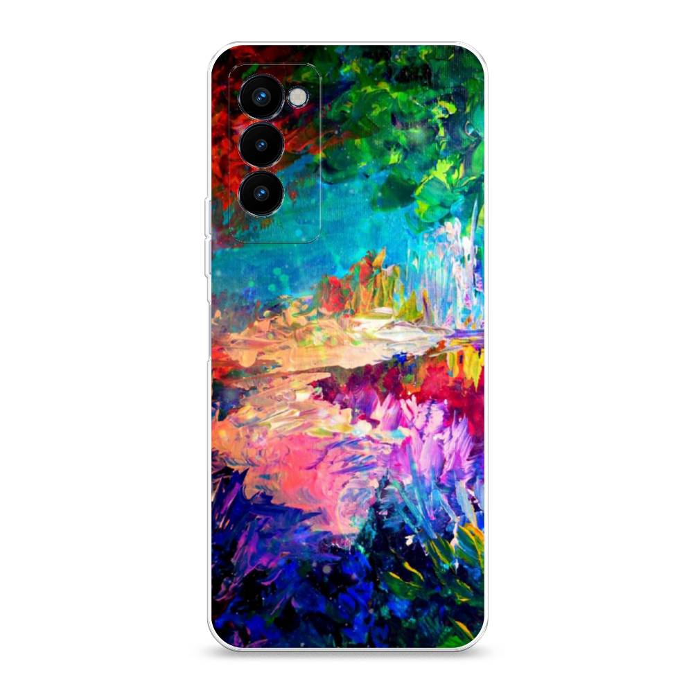 

Чехол на Tecno Camon 18P "Лес-гуашь", Синий;розовый;зеленый, 300750-4
