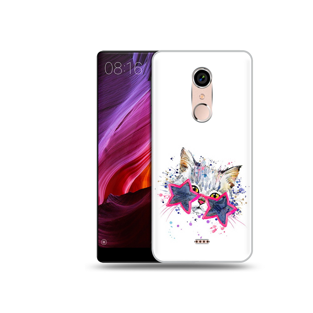 

Чехол MyPads Tocco для BQ 5050 Strike звездные очки, Прозрачный, Tocco