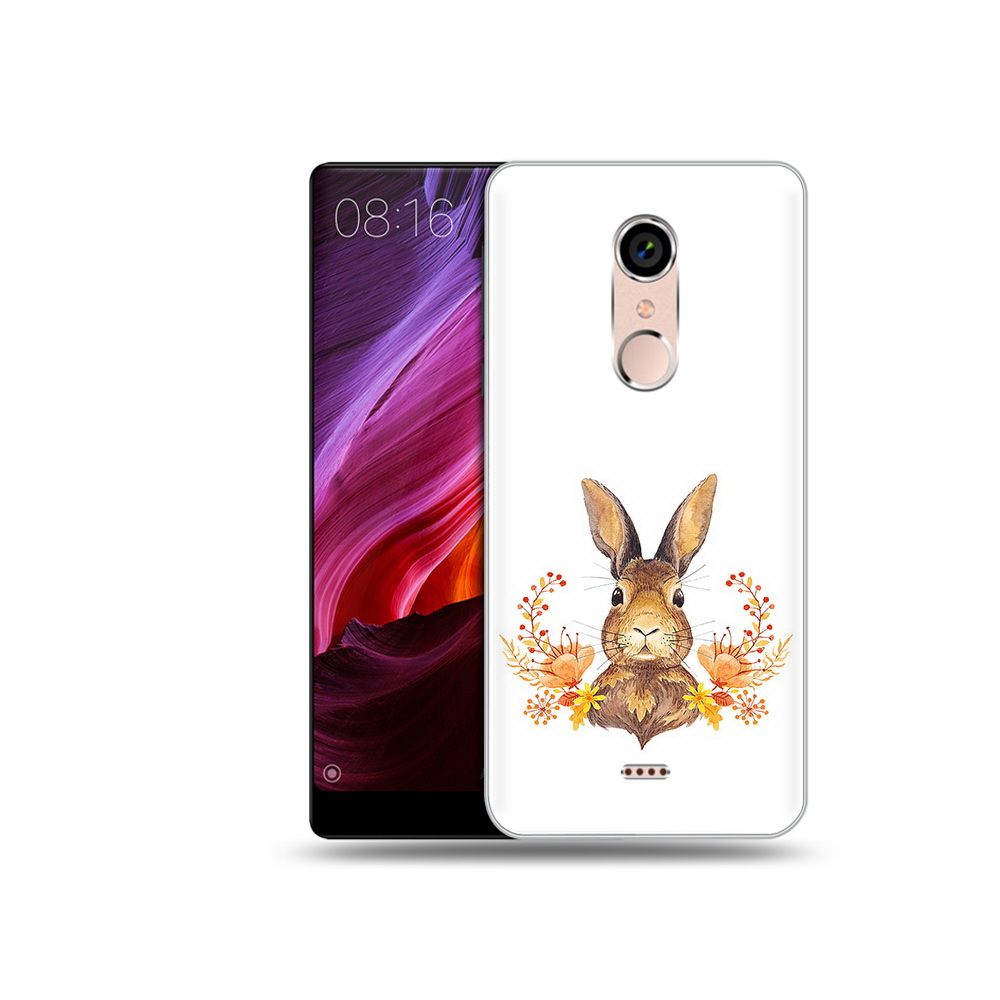 

Чехол MyPads Tocco для BQ 5050 Strike зайка в цветах, Прозрачный, Tocco