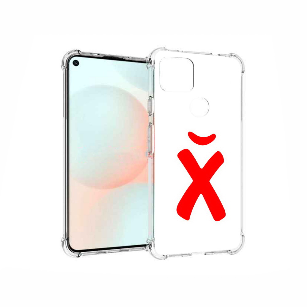 

Чехол MyPads Tocco для Google Pixel 5A абстракция буква х, Прозрачный, Tocco