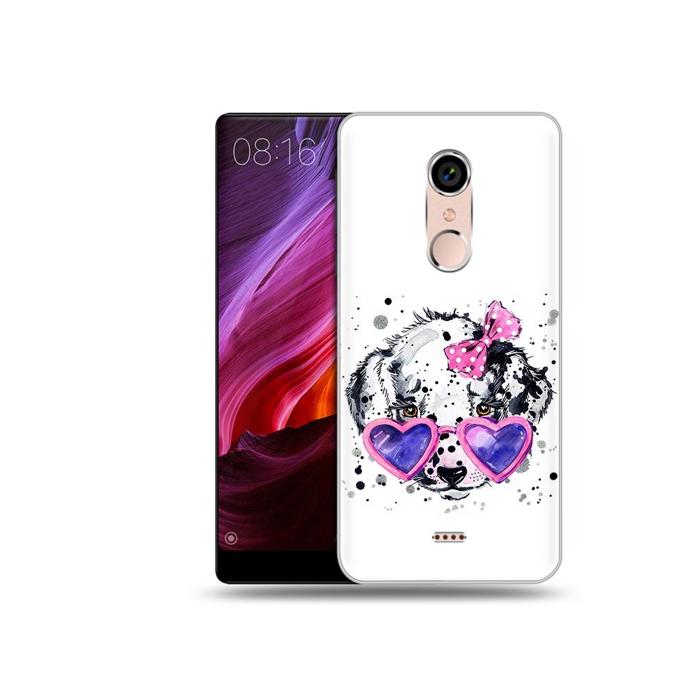 

Чехол MyPads Tocco для BQ 5050 Strike долматинец в очках, Прозрачный, Tocco