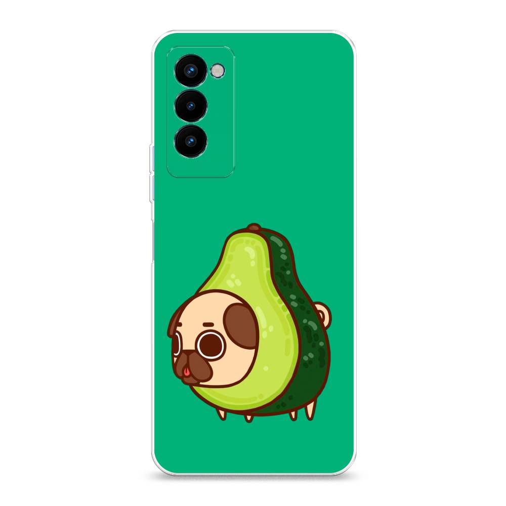 

Чехол на Tecno Camon 18P "Мопс авокадик", Зеленый, 300750-1