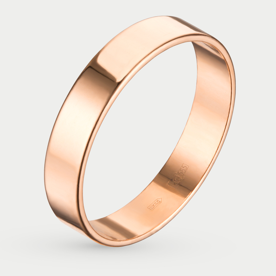 Кольцо из розового золота р. 21,5 Вики 224000