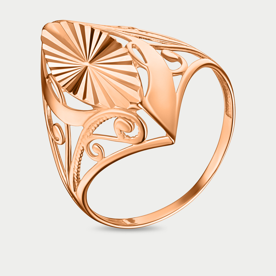 Кольцо из розового золота р. 18,5 ДИАНА К-2885