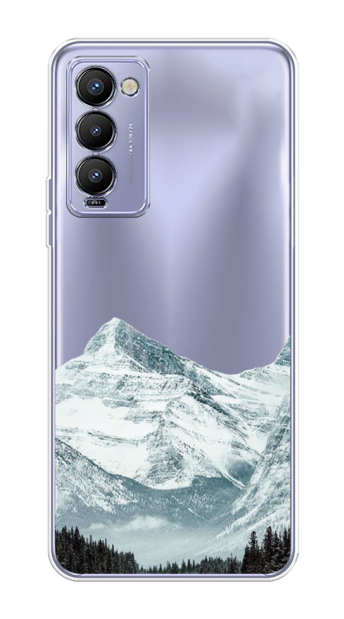 

Чехол на Tecno Camon 18 "Горы арт 1", Белый;зеленый, 300650-2