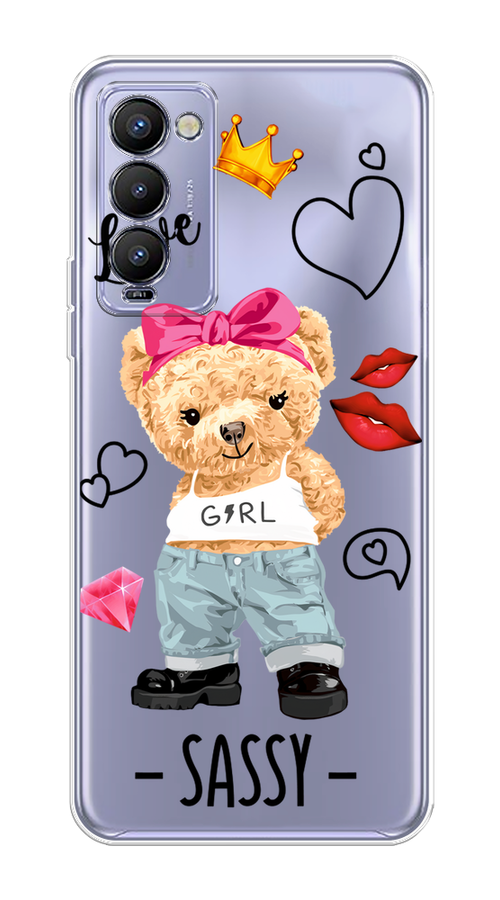 

Чехол на Tecno Camon 18 "Sugar Mommy", Голубой;белый;розовый, 300650-6