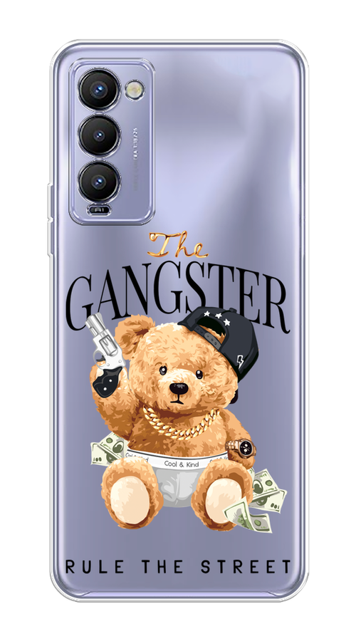 

Чехол на Tecno Camon 18 "The Gangster", Бежевый;серый;черный, 300650-6