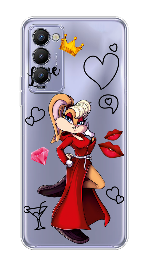 

Чехол на Tecno Camon 18"Rich Lola Bunny", Красный;бежевый;оранжевый, 300650-6