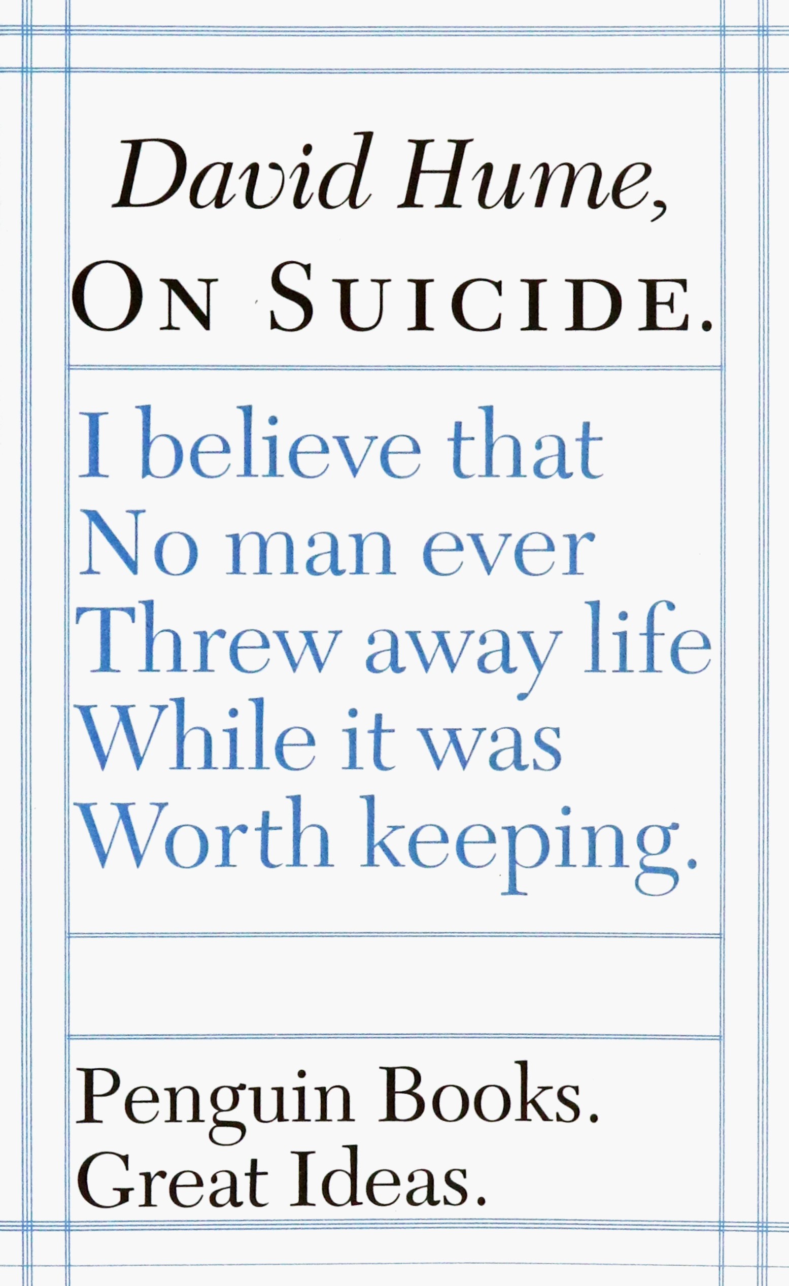 

On Suicide