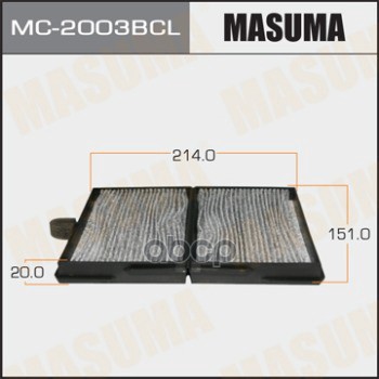 

Фильтр салонный угольный MASUMA MC-2003BCL