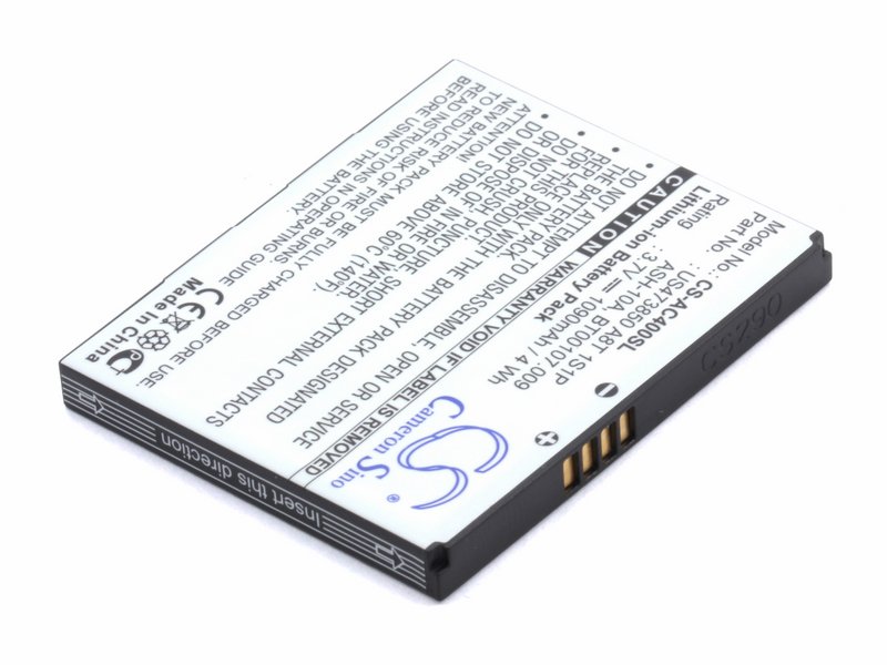 Аккумулятор для КПК Acer beTouch E400, neoTouch P400 (ASH-10A)