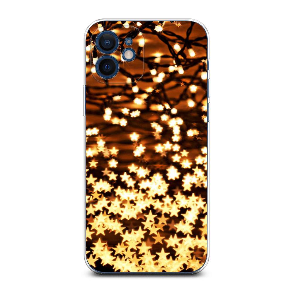 

Чехол для Apple iPhone 12 Mini "Новогодняя гирлянда", Золотистый, 12650-5