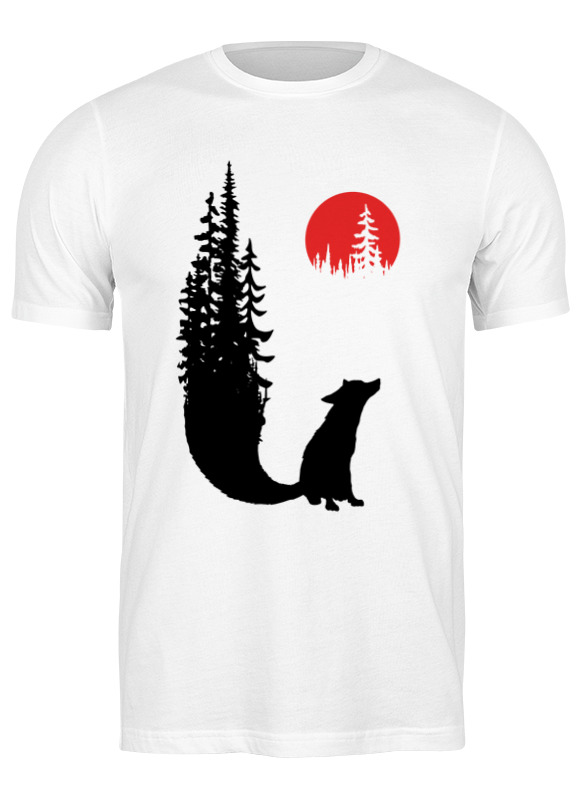 

Футболка мужская Printio Fox here белая XL, Белый, Fox here