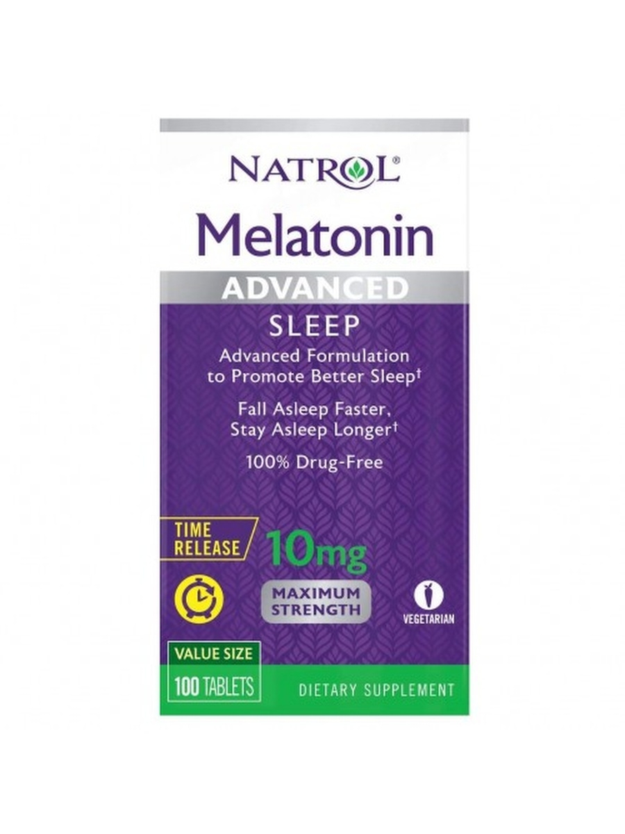 Добавка для сна Natrol Melatonin Time Release таблетки 10 мг 100 шт.
