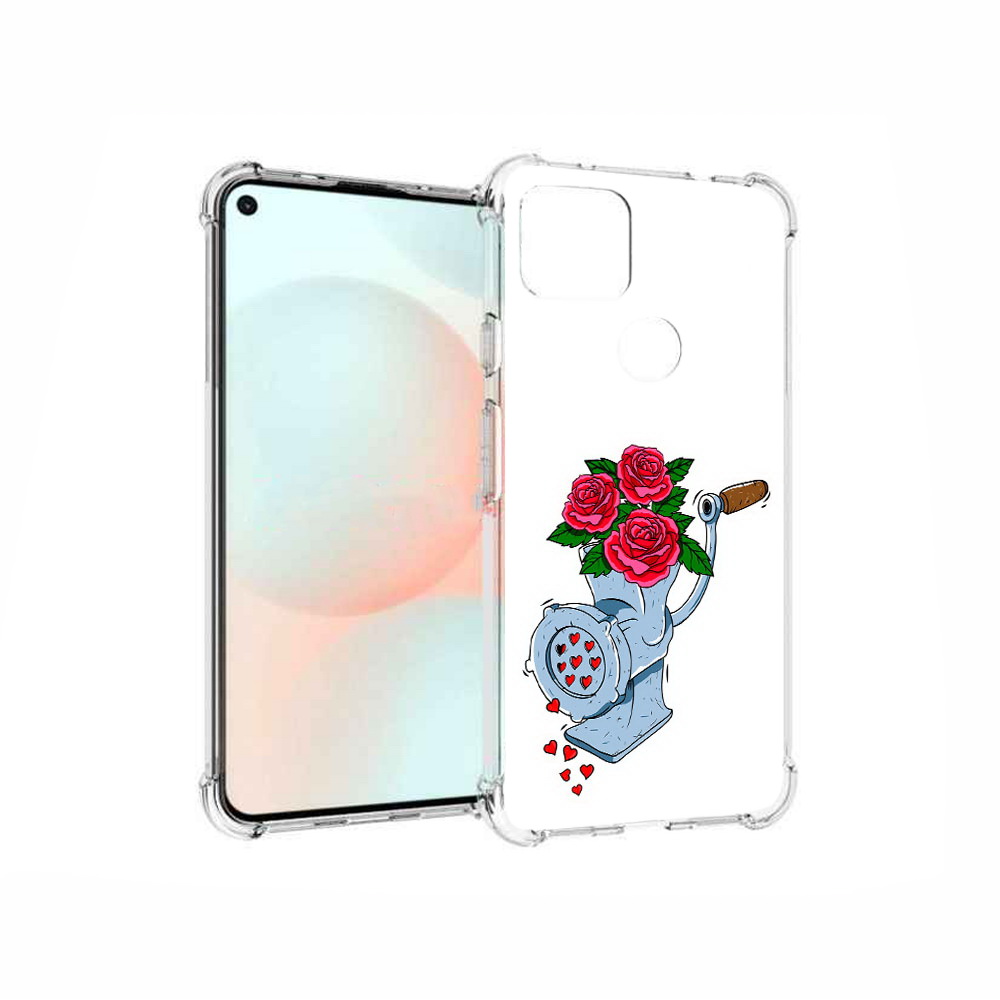 Чехол MyPads Tocco для Google Pixel 5A Цветочные сердца