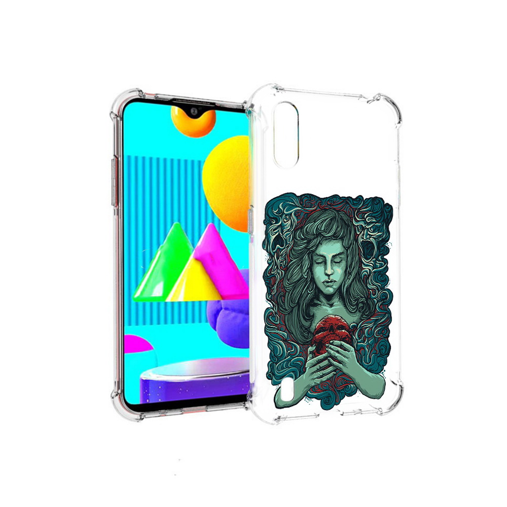 

Чехол MyPads Tocco для Samsung Galaxy M01 спящая девушка (PT151401.486.619), Прозрачный, Tocco