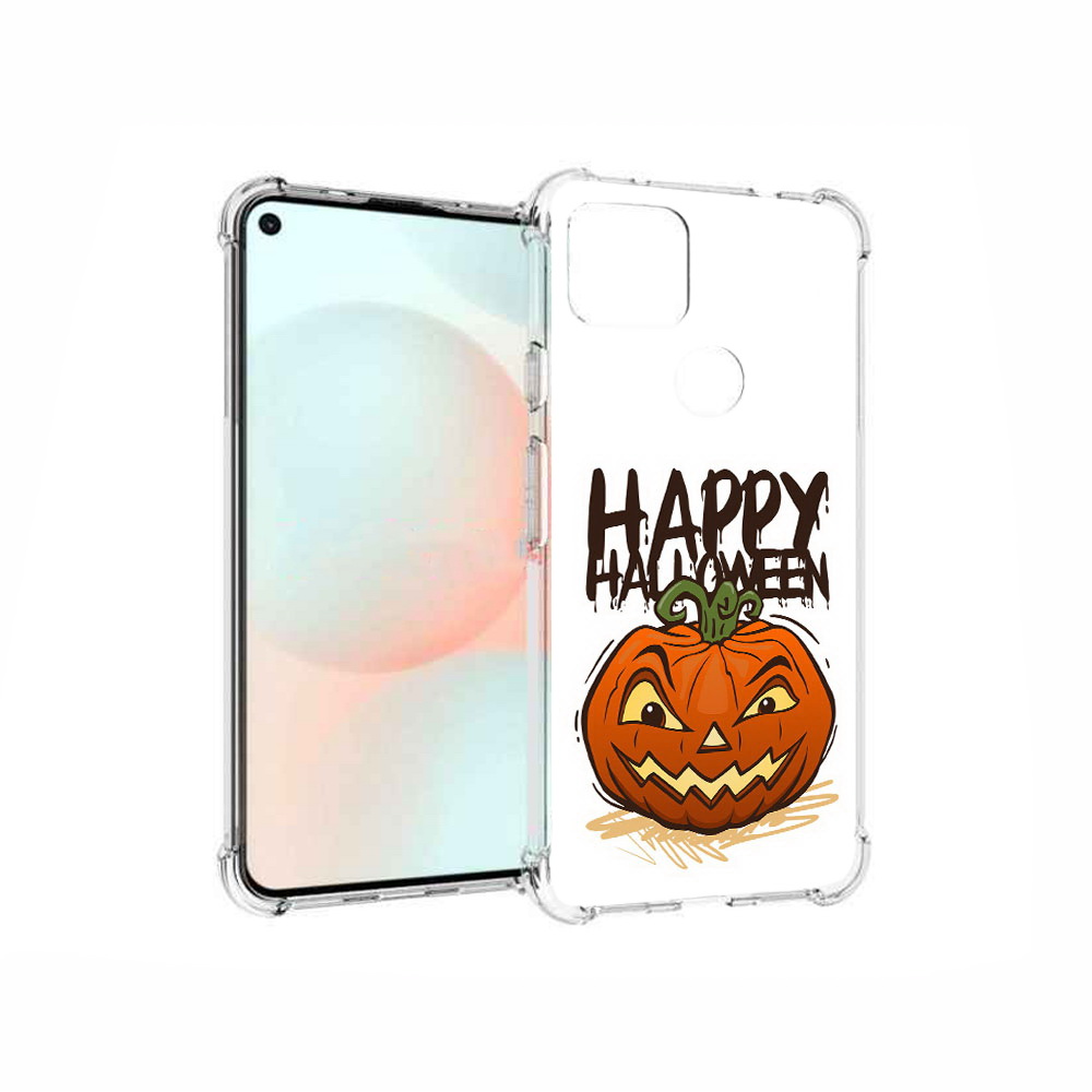 

Чехол MyPads Tocco для Google Pixel 5A Хэллоуин счастливый, Прозрачный, Tocco