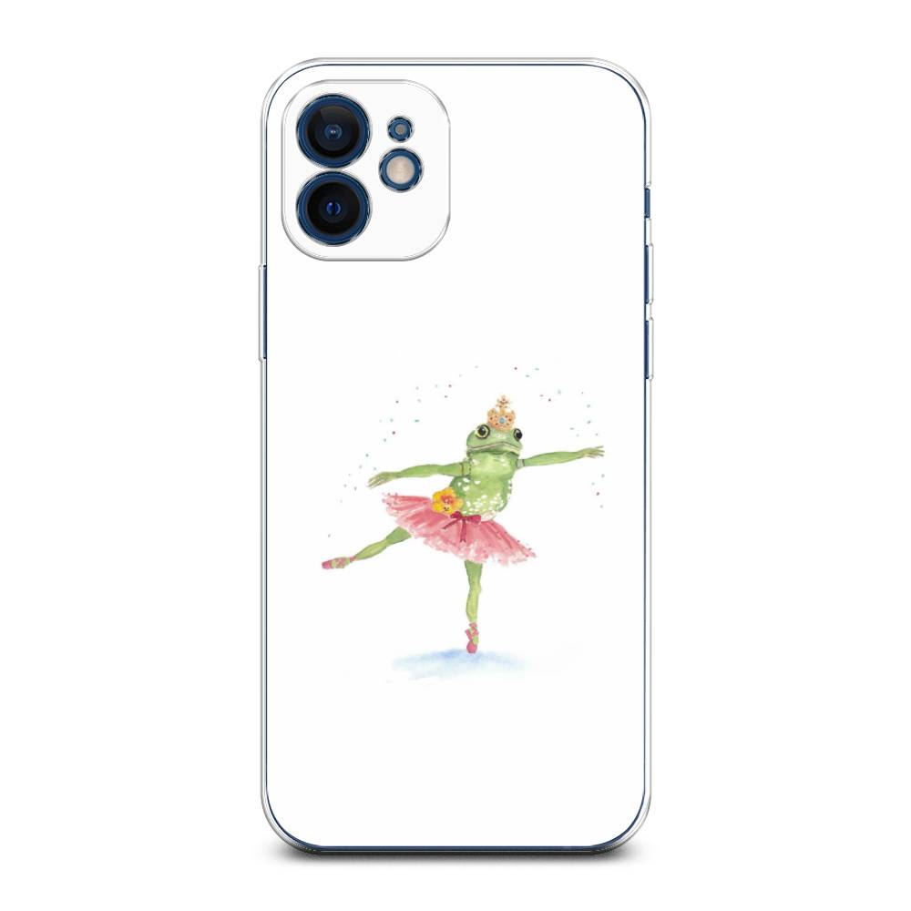 

Чехол на Apple iPhone 12 Mini "Лягушка-балерина", Зеленый, 12650-4