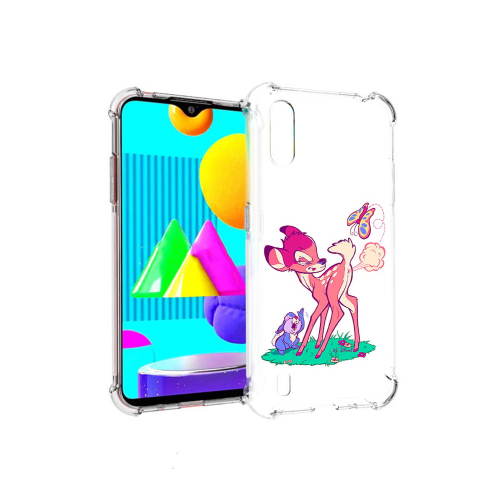 

Чехол MyPads Tocco для Samsung Galaxy M01 смешной олененок (PT151401.486.610), Прозрачный, Tocco